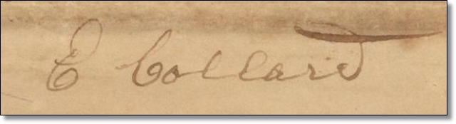 Signature of Elijah Collard